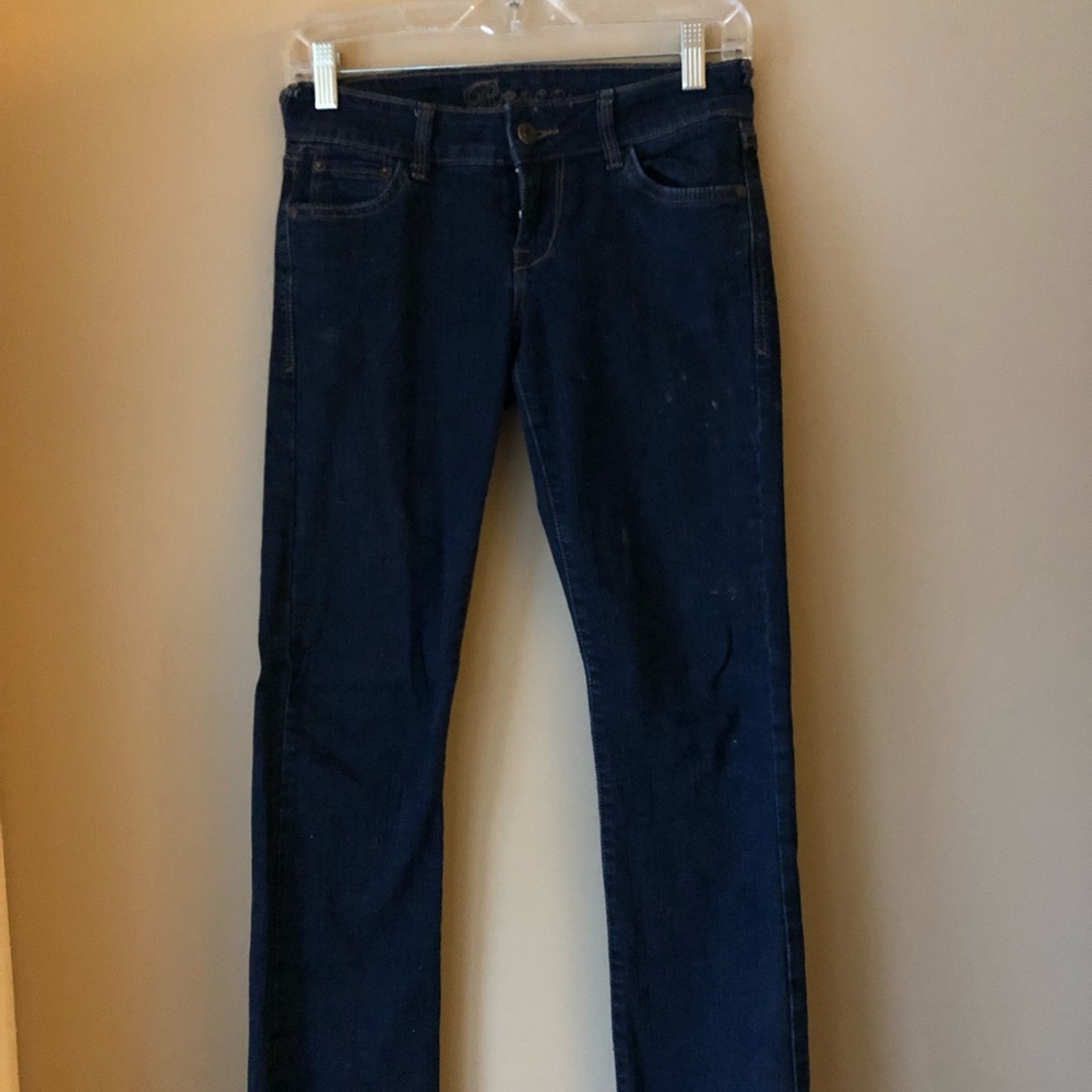 Straight dark jeans